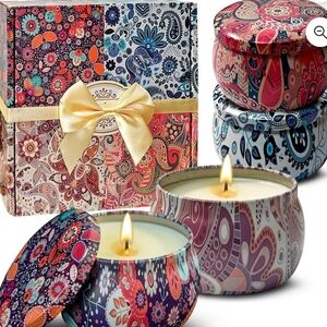 OSHINE 4-PACK Scented Candles Gift Set Aromatherapy Soy Candles Natural Soy 4.4